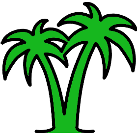 Get treatment for travel related conditions. Graphic of palm trees