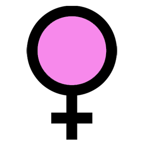 Get treatment for female medical conditions. Female symbol representing women's health